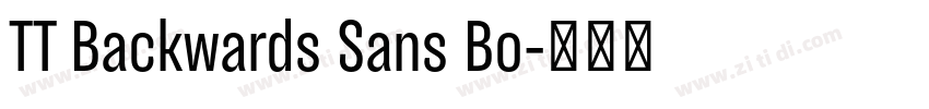 TT Backwards Sans Bo字体转换